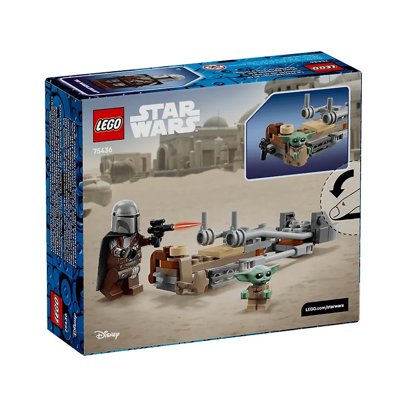 LEGO Star Wars The Mandalorian & Grogu’s Speeder Bike 58 Pieces