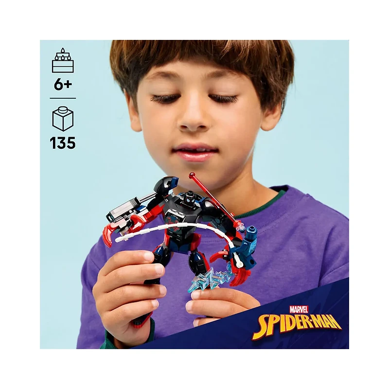 LEGO Marvel Miles Morales Mech vs. Spider-Man 2099: 135 Pieces