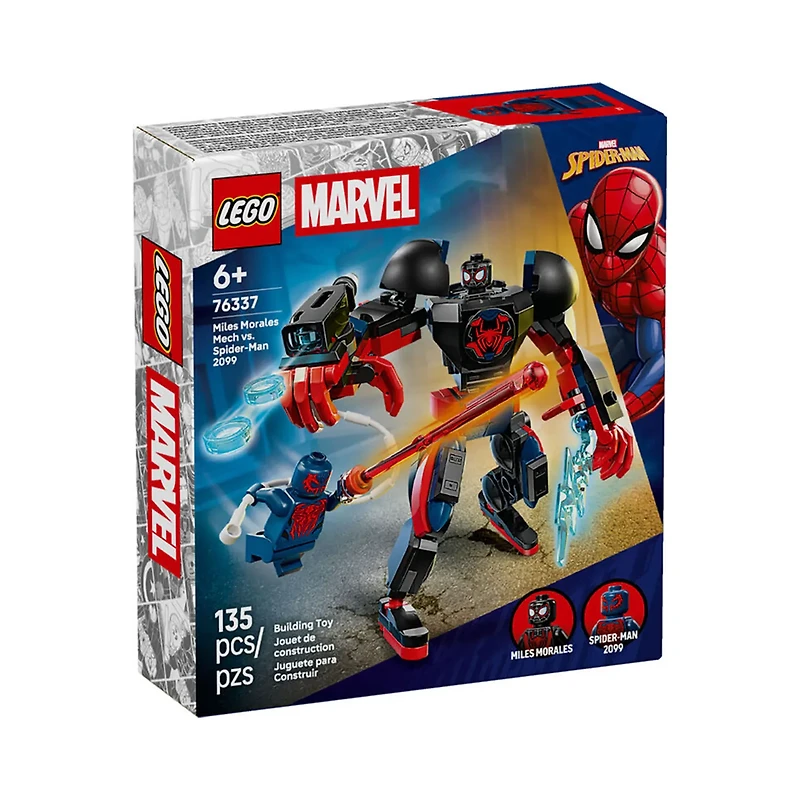 LEGO Marvel Miles Morales Mech vs. Spider-Man 2099: 135 Pieces