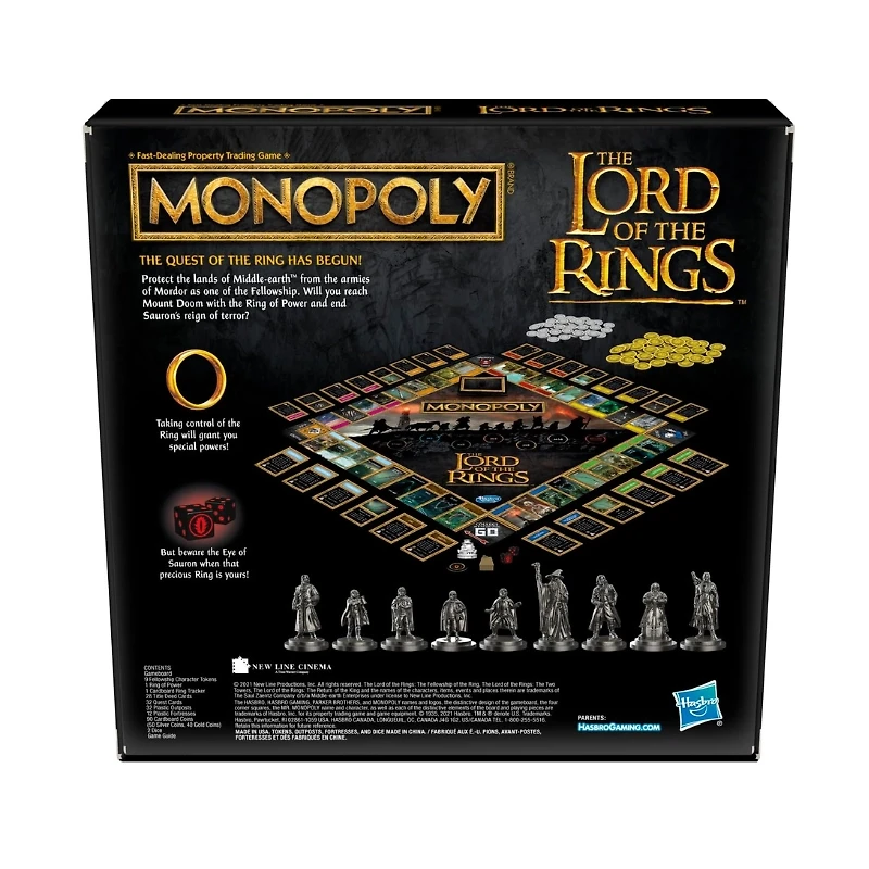 Monopoly: The Lord of The Rings Edition Board Game