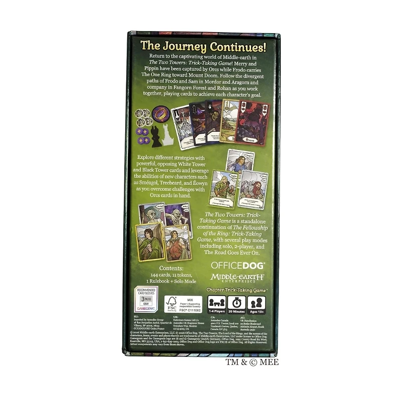 Asmodee The Lord of The Rings The Two Towers Trick-Taking Game