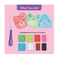 Latch Hook Animals: Red Panda, Frog & Shark