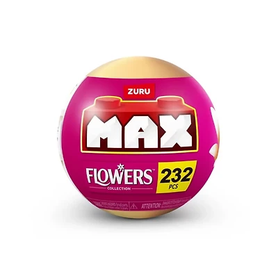 MAX Premium Bricks Flowers 15-Piece Buildable Floral Mini Set