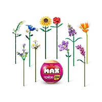 MAX Premium Bricks Flowers 15-Piece Buildable Floral Mini Set
