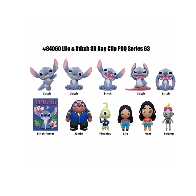 Lilo & Stitch Movie Series 1 Blind Bag – 3D Foam Bag Clip
