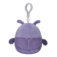 Squishmallows 3.5″ Clip-On Plush – Purple Beetle