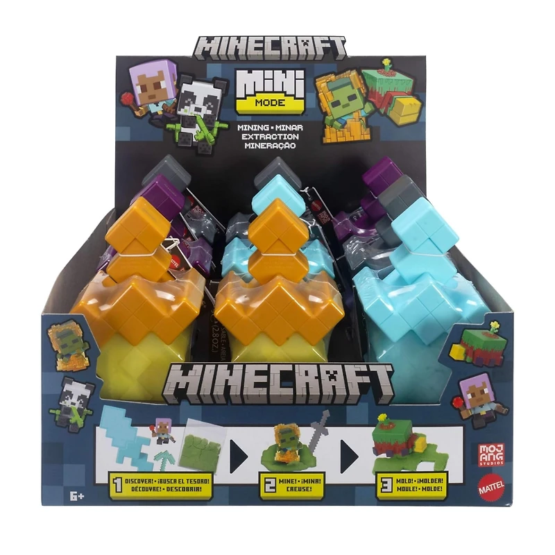 Minecraft Mini Mining Figure Set – Dig & Reveal Surprise Character