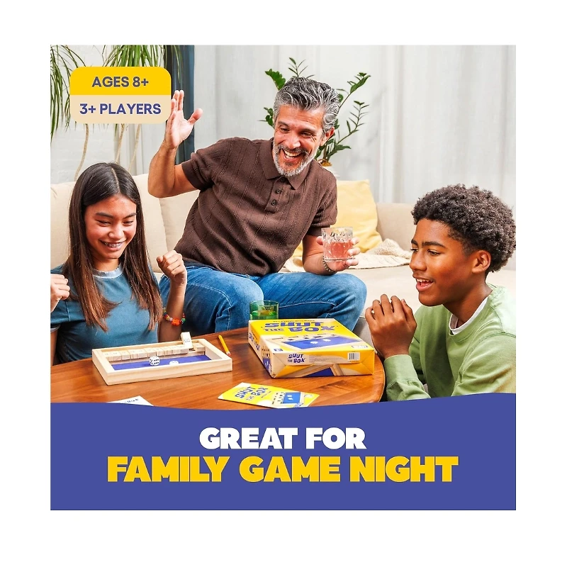 Shut The Box by Relatable, The Classic Choice for Tabletop Games, Math Games, Board Games