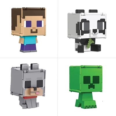 Minecraft Flippin’ Figs Assorted – 2-in-1 Transforming Action Figure