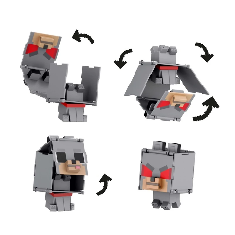 Minecraft Flippin’ Figs Assorted – 2-in-1 Transforming Action Figure