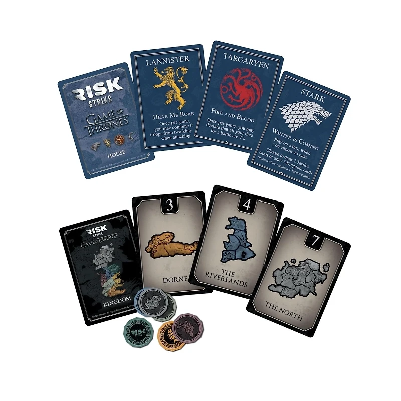 Risk Strike: Game of Thrones Edition, Fast Strategy Card and Dice Game