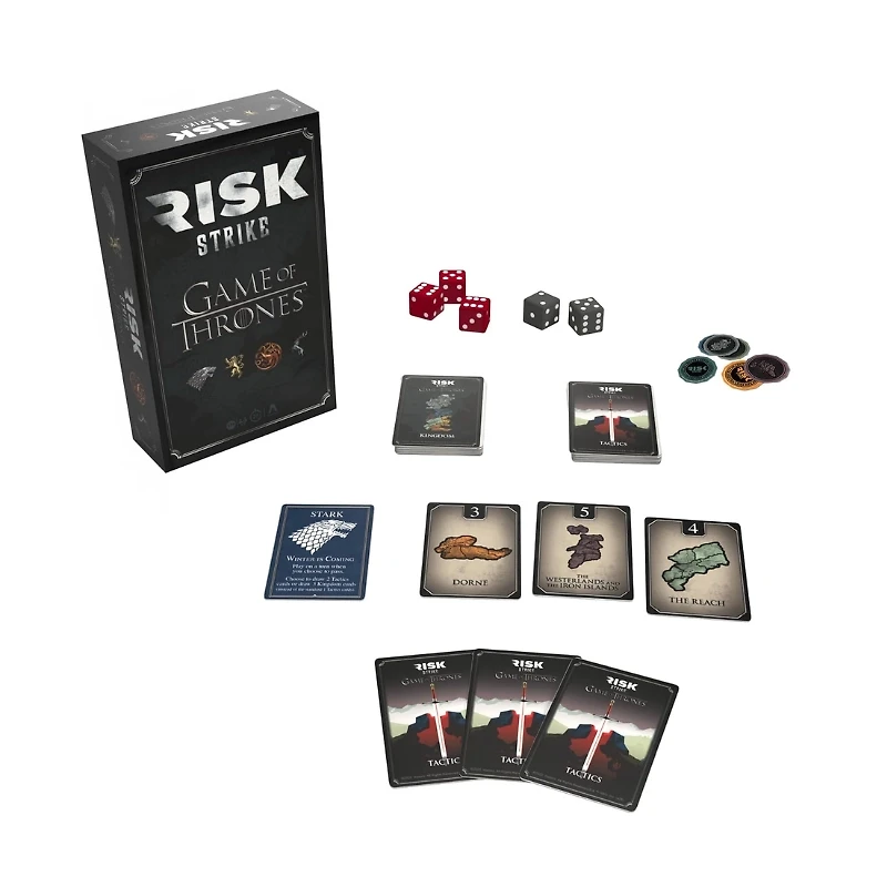 Risk Strike: Game of Thrones Edition, Fast Strategy Card and Dice Game