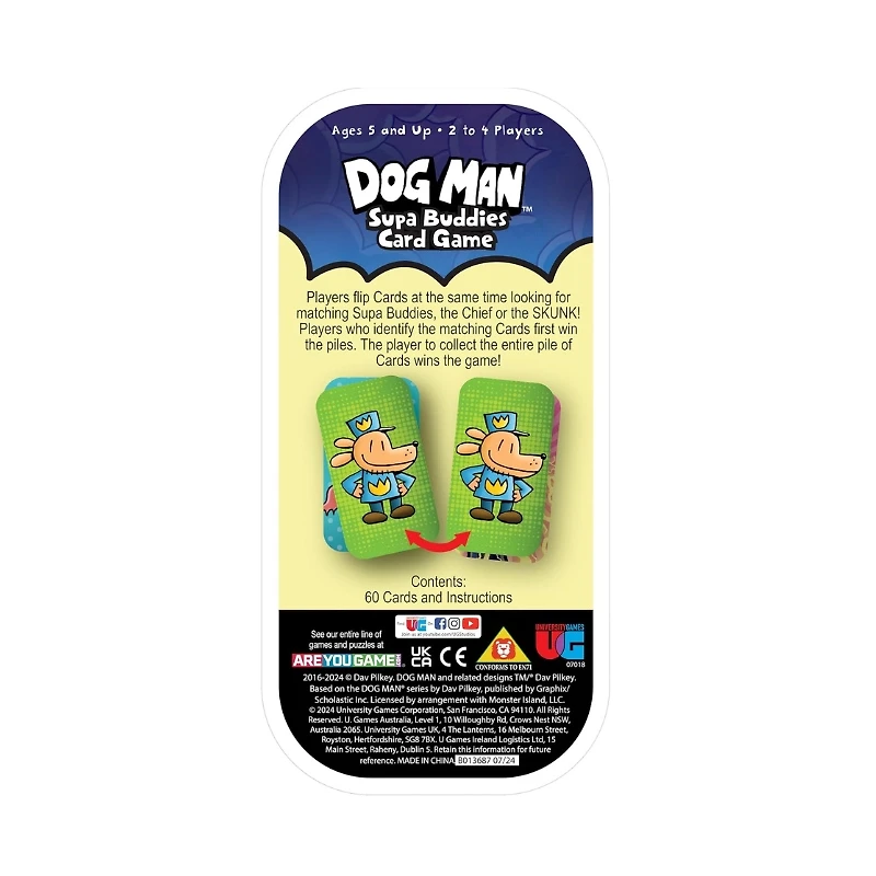 University Games, Dog Man Supa Buddies Card Game