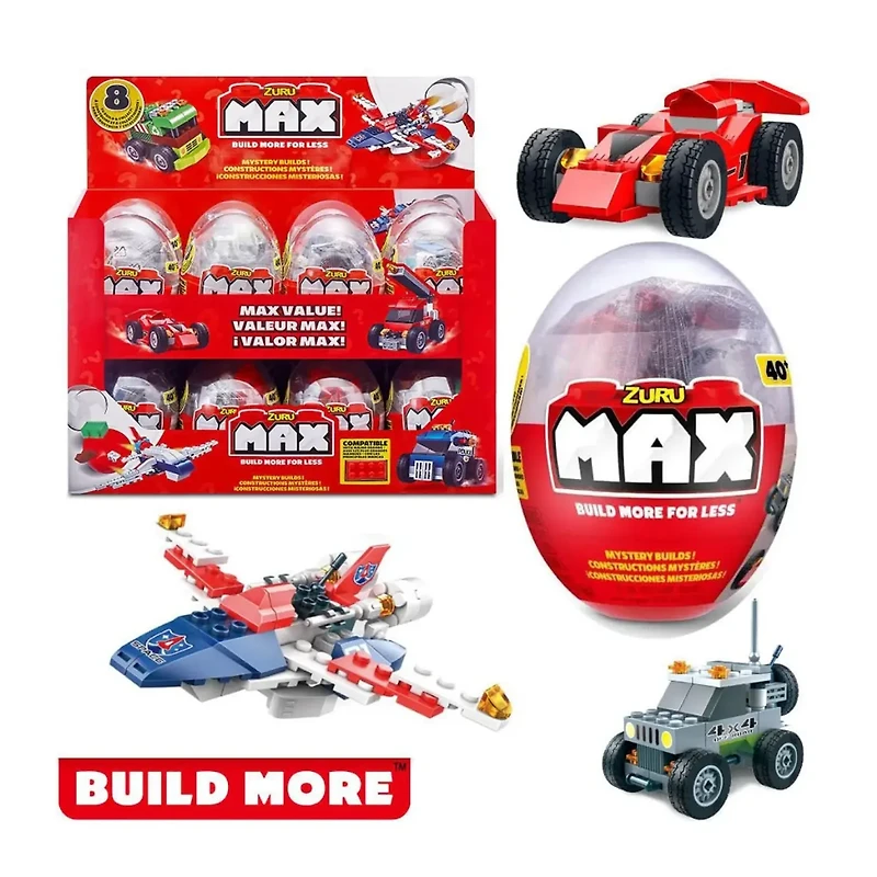 MAX Build More Brick Vehicles Series 1 Mini Buildable Mystery Vehicle Set