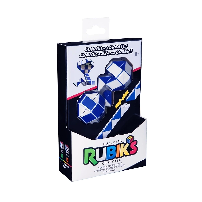 Rubik’s Connector Snake, Two-Pack Cubes 3D Puzzle Game