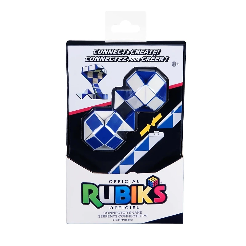 Rubik’s Connector Snake, Two-Pack Cubes 3D Puzzle Game