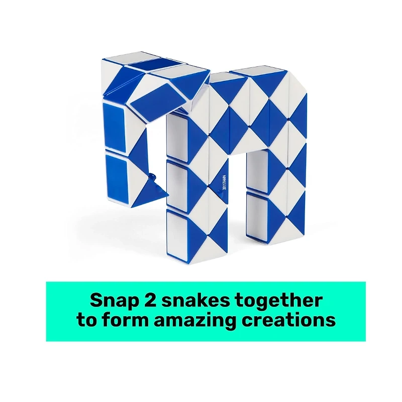 Rubik’s Connector Snake, Two-Pack Cubes 3D Puzzle Game