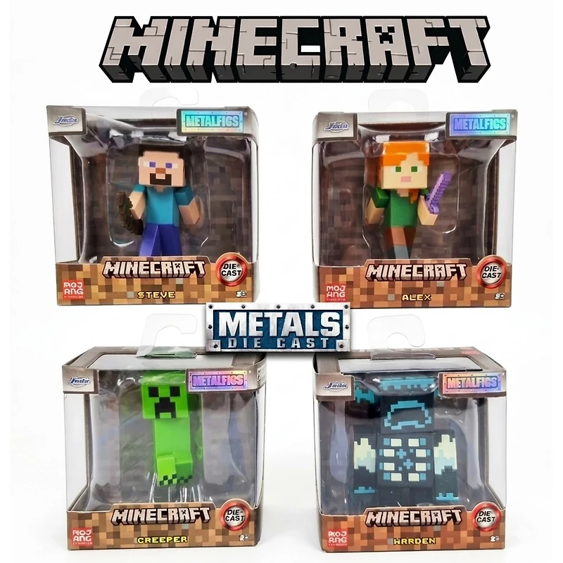 Minecraft 2.5” MetalFigs Die-Cast Collectible Figures