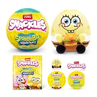 Mini Brands Snackles SpongeBob SquarePants 5-Inch Plush Capsule – Surprise Character Toy