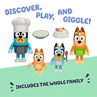 Bluey Figure 4-Pack Series 13 Assorted Set – Kids Character Toy Figures