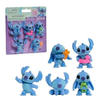 Disney Stitch 5-Pack Figure Set on Blister – Lilo & Stitch Character Toy Figures