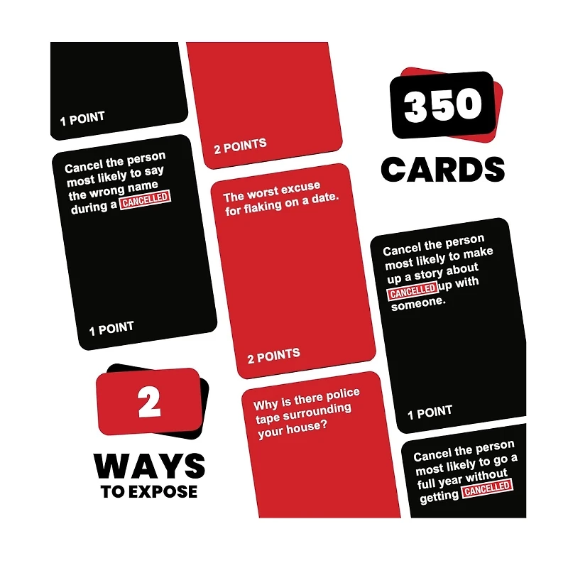 Cancelled – Hilarious Party Game for Adults – 350 Cards