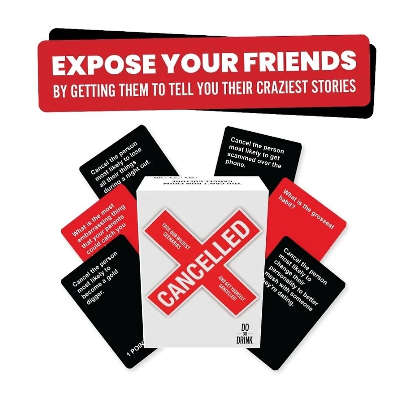 Cancelled – Hilarious Party Game for Adults – 350 Cards