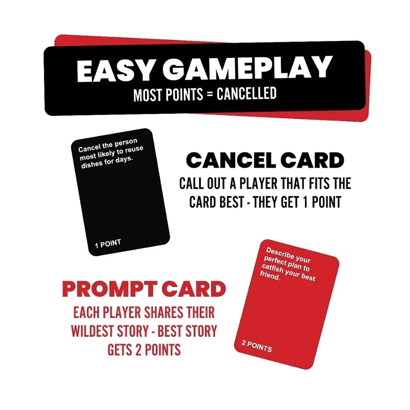 Cancelled – Hilarious Party Game for Adults – 350 Cards