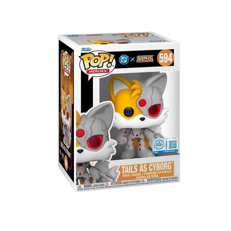 Funko Pop! Heroes:  Sonic & DC Justice League -Tails AS Cyborg Figure