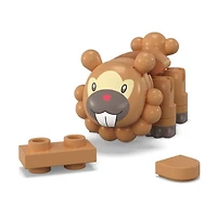 MEGA Pokémon Bidoof Building Toy Kit, Poseable Action Figure with Poké Ball