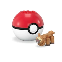 MEGA Pokémon Bidoof Building Toy Kit, Poseable Action Figure with Poké Ball