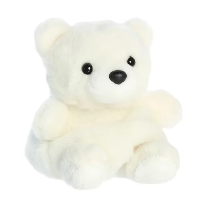 Palm Pals Puck Polar Bear 5” Plush Soft Mini Stuffed Animal