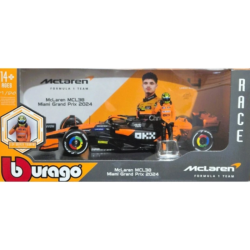 F1 MCLAREN MCL38 LANDO 1.24
