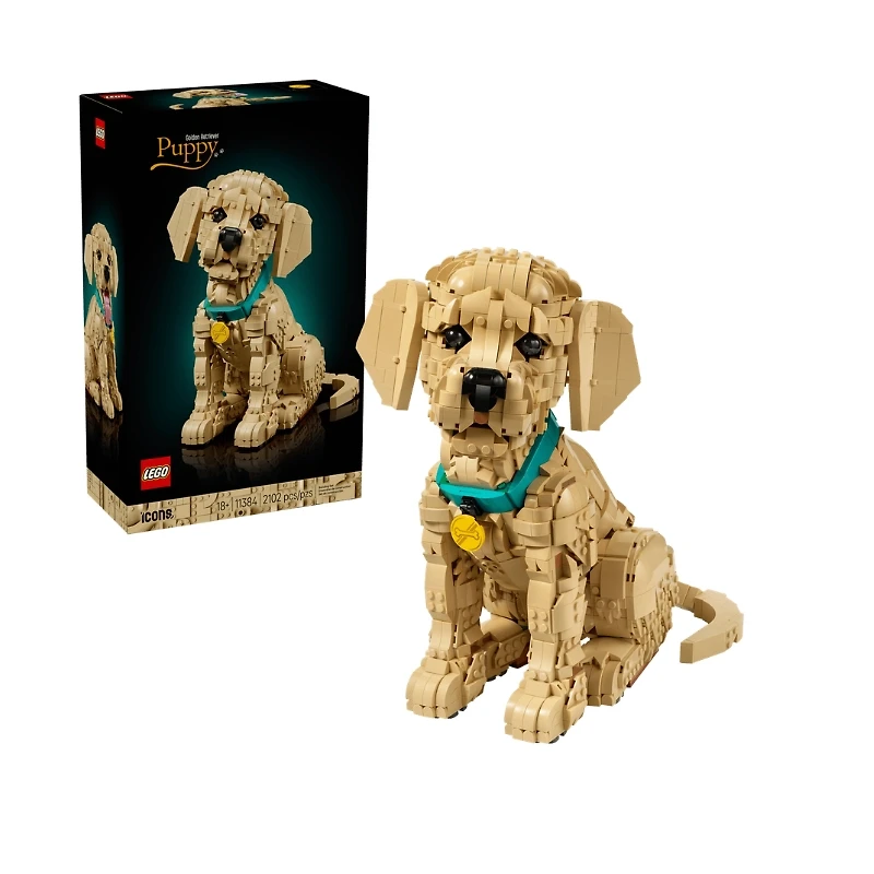 LEGO Icons – Golden Retriever Puppy 2102 Pieces