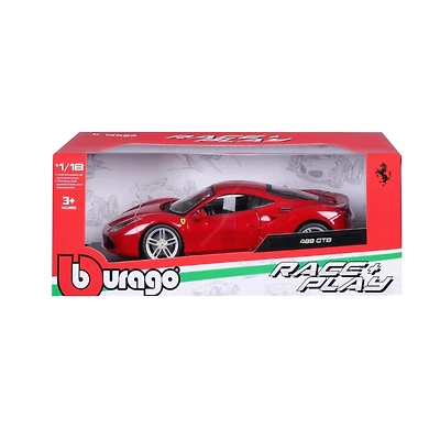 Ferrari Burago 1/18 Scale Diecast – 18-16008 488 GTB Rosso red