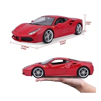 Ferrari Burago 1/18 Scale Diecast – 18-16008 488 GTB Rosso red