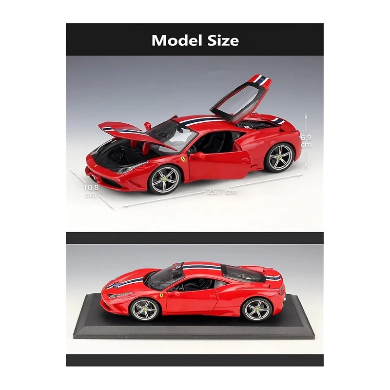 Scale Finished Model Car 1:18 for Ferrari 458 Speciale Car Model