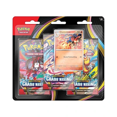 Pokémon TCG Mega Evolution 4 Chaos Rising 3-Booster Blister