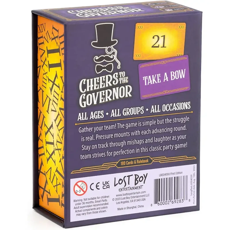 Cheers to the Govenor – Card Game