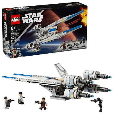 LEGO Star Wars Rebel U-Wing Starfighter Building Set – Includes Cassian Andor, Dedra Meero and K-2SO