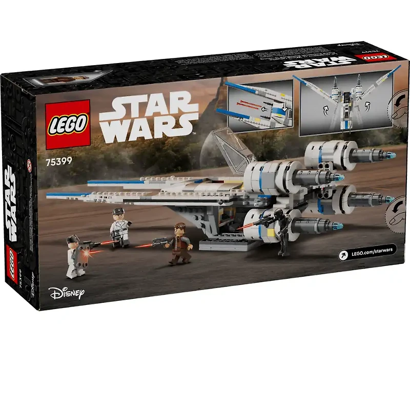 LEGO Star Wars Rebel U-Wing Starfighter Building Set – Includes Cassian Andor, Dedra Meero and K-2SO