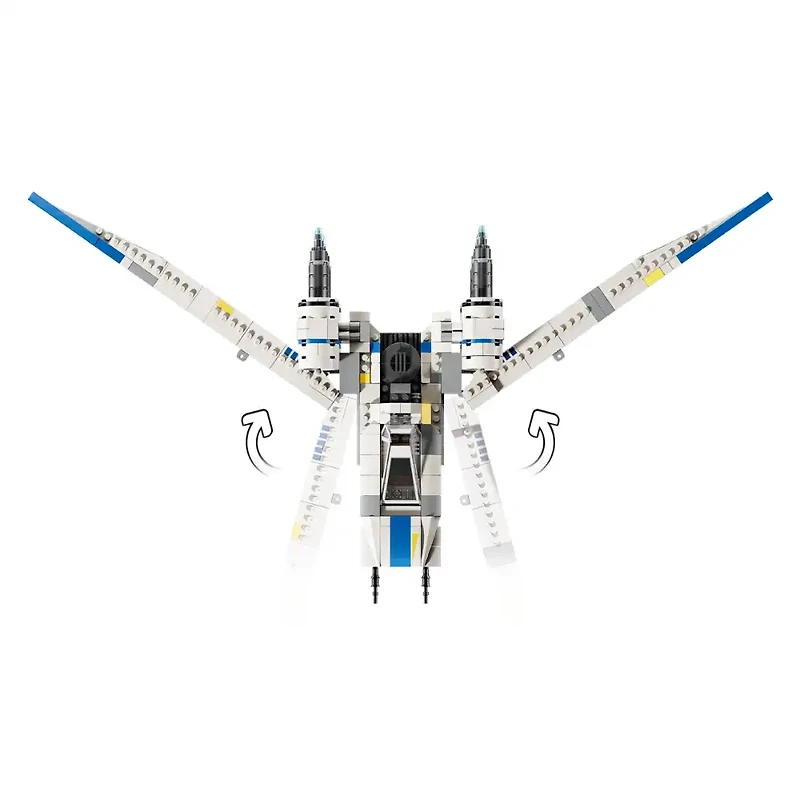 LEGO Star Wars Rebel U-Wing Starfighter Building Set – Includes Cassian Andor, Dedra Meero and K-2SO