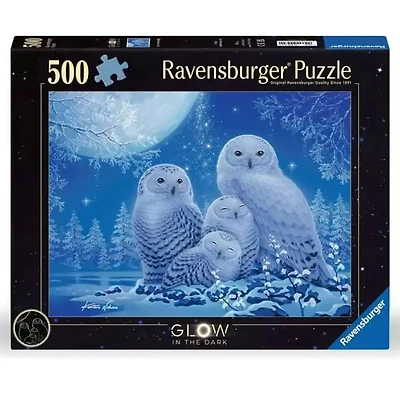 Ravesburger: Glow in the Dark-Owls in the Moonlight 500 pieces