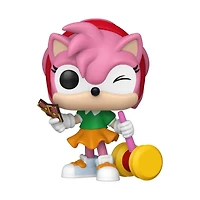 Funko Pop! Games: Sonic The Hedgehog Amy Rose with Piko Hammer – Chase Edition