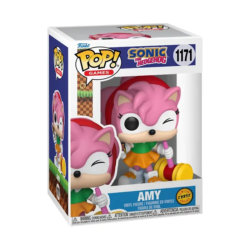 Funko Pop! Games: Sonic The Hedgehog Amy Rose with Piko Hammer – Chase Edition
