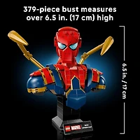 LEGO Marvel Iron Spider-Man Bust Collectible 379 Pieces