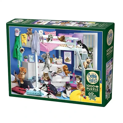 Cobble Hill Kitten Slumber Party – 1000 Piece Jigsaw Puzzle