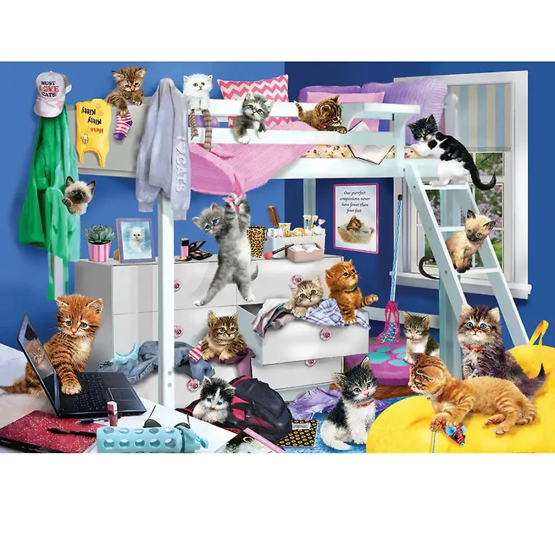 Cobble Hill Kitten Slumber Party – 1000 Piece Jigsaw Puzzle