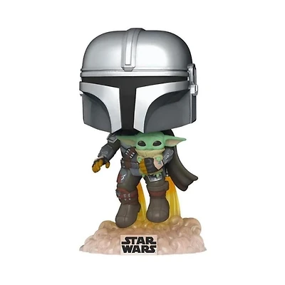 Funko Pop! Star Wars: The Mandalorian with Grogu (The Child) Bobble-Head