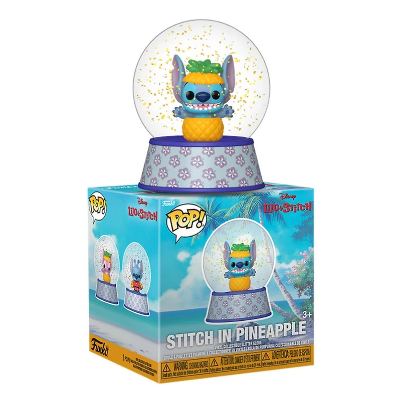 Funko Bitty Pop! Disney Lilo & Stitch: Stitch Mini Glitter Snow Globe Figure